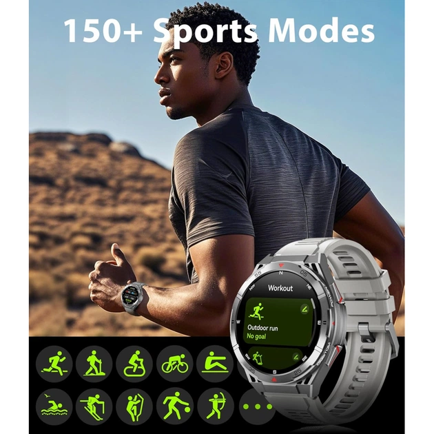 Смарт-годинник OUKITEL BT12 Grey (6931940789585) - picture 10