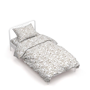 Постільна білизна Home Line Вензель шоколад бязь полуторна (161416) зображення 1