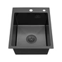 Мийка кухонна Kroner PVD Schwarze-4050HM (CV035374) - зменшене зображення 2