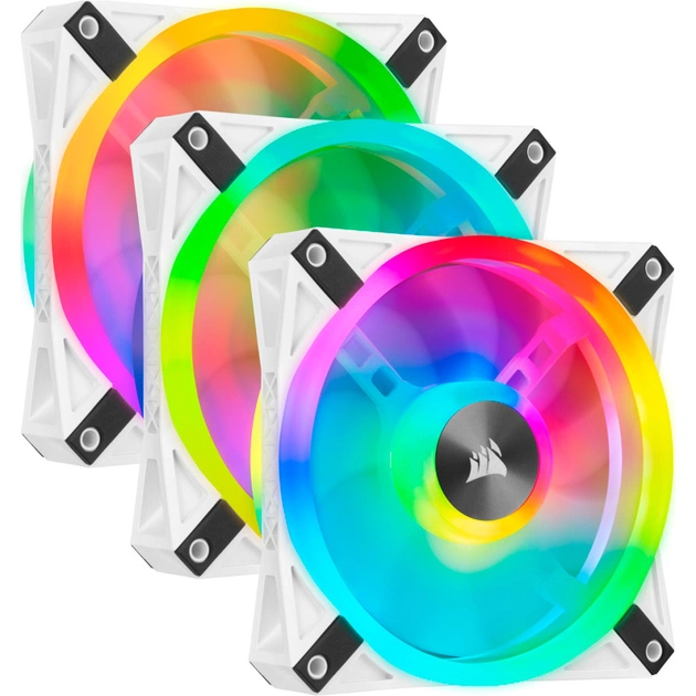 Кулер до корпусу Corsair QL Series, WHITE QL120 RGB (CO-9050104-WW) - зображення 1