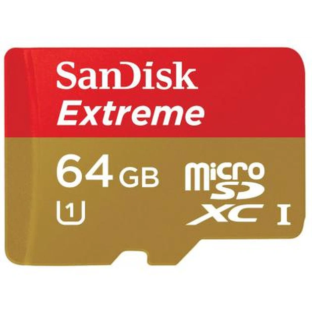 Карта пам'яті SanDisk 64Gb microSDXC eXtreme Class10 UHS-I (SDSDQXL-064G-G46A) - зображення 1
