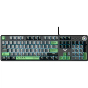 Клавіатура Aula F2088 PRO Plus 9 Green Keys KRGD Blue USB UA Black/Gray (6948391234892) зображення 1