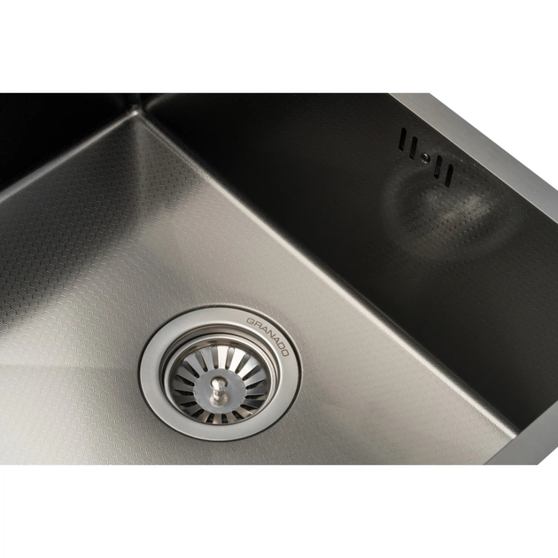 Мойка кухонная GRANADO Under top max STEEL S201 black honeycomb (GS07201BH) - изображение 3