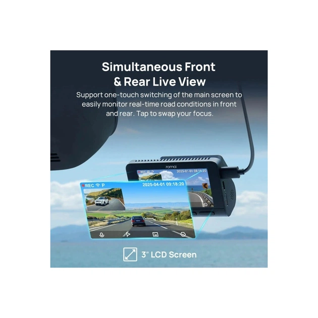Відеореєстратор Xiaomi 70mai Dash Cam 4K A800SE-2 Set (1182550) - зображення 12