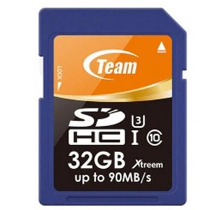 Карта пам'яті Team 32GB SDHC Class 10 UHS-I/U3 XTreem (TSDHC32GU301) зображення 1