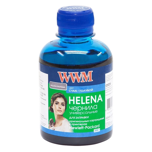 Чорнило WWM HP UNIVERSAL HELENA Cyan (HU/C) - зображення 1