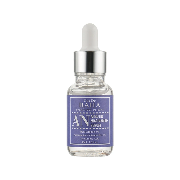 Сироватка для обличчя Cos De BAHA Arbutin Niacinamide Serum Проти пігментації з арбутином 5% і ніацинамідом 5% 30 мл (8809240318324) - picture 2