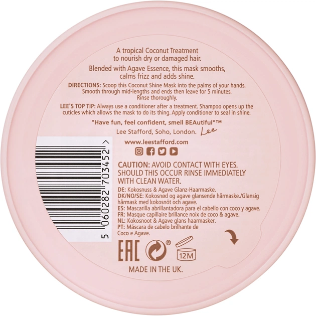 Маска для волосся Lee Stafford Coco Loco з кокосовою олією 200 мл (5060282703452/4060282703452) - picture 3