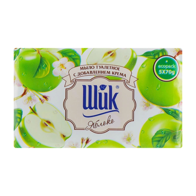 Твердое мыло Shik Яблоко 5 х 70 г (4820023360457) - изображение 1