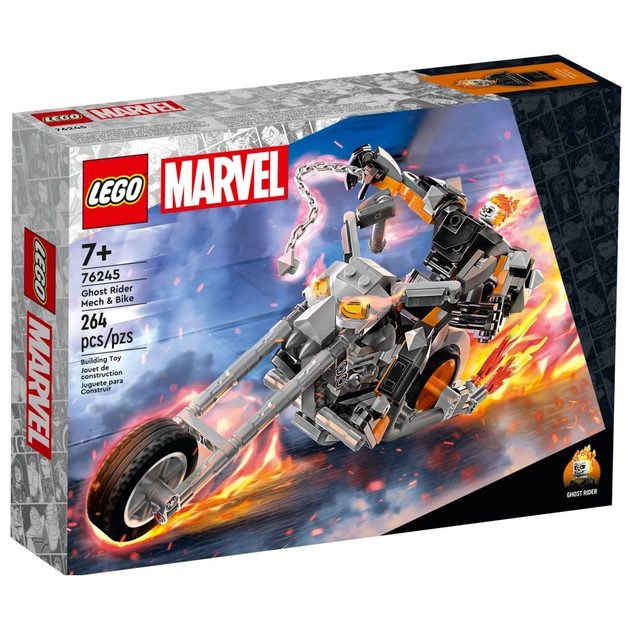 Конструктор LEGO Super Heroes Примарний Вершник: робот і мотоцикл 264 деталі (76245) - зображення 1