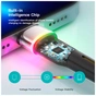 Дата кабель USB 2.0 AM to Lightning 2.0m 2.4A LED black Essager (EXCL-XCDA01) - зменшене зображення 10