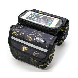 Велосумка нарамна Bravvos QL-012 Black/Yellow (BIB-016) зображення 1