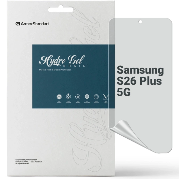 Пленка защитная Armorstandart hydrogel Matte Samsung S26 Plus 5G (ARM89464) - изображение 1