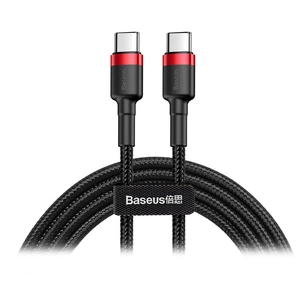 Дата кабель USB-C to USB-C 2.0m USB 3.1 3A red-black Baseus (CATKLF-H91) зображення 1