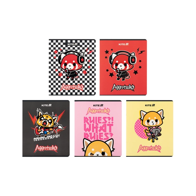 Зошит Kite Aggretsuko, 24 аркуші, клітинка (AR25-238) - picture 1