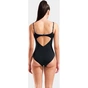 Купальник Arena Clip Back Swimsuit Solid B 010651-510 чорний, білий 46 (3468337746379) - зменшене зображення 4