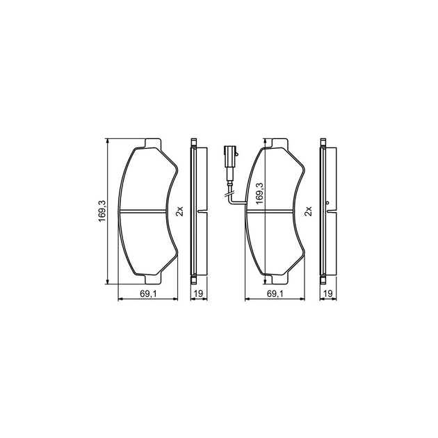 Тормозные колодки Bosch 0986494799 - изображение 3