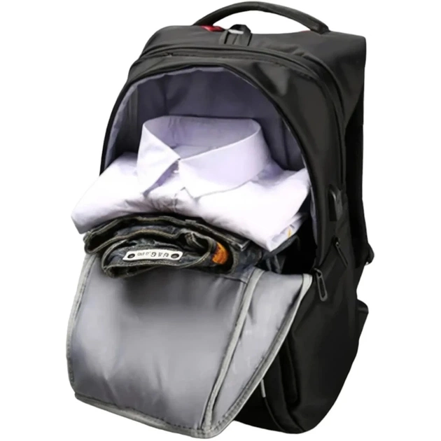 Рюкзак для ноутбука Tavialo 15.6" Smart TB20-1 black, 20л, 46х31х19см (TB20-124BL) - picture 5