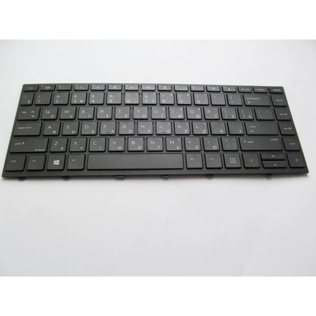 Клавіатура ноутбука HP ProBook 430 G5, 440 G5, 445 G5 черная с черной рамкой с подс (A46161) - зображення 1