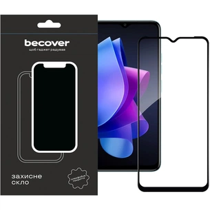 Скло захисне BeCover Tecno Spark Go 2023 (BF7) Black (709262) зображення 1