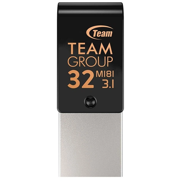 USB флеш накопичувач Team 32GB M181 Black USB 3.1/Type-C (TM181332GB01) - изображение 1