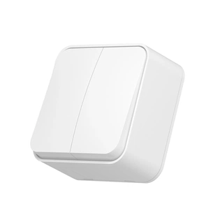 Вимикач Videx BINERA IP20 зовнішній 2кл білий (VF-BNS12-W) изображение 1