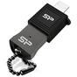 USB флеш накопичувач Silicon Power 8GB Touch T01 MOBILE USB 2.0/MicroUSB (SP008GBUF2TM1V1K) - зменшене зображення 2