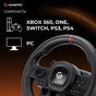 Кермо GamePro RW038PM з педалями та коробкою передач PC/XBOX360/XBOXONE/SWITCH/PS3/PS4 (RW038PM) - зменшене зображення 9