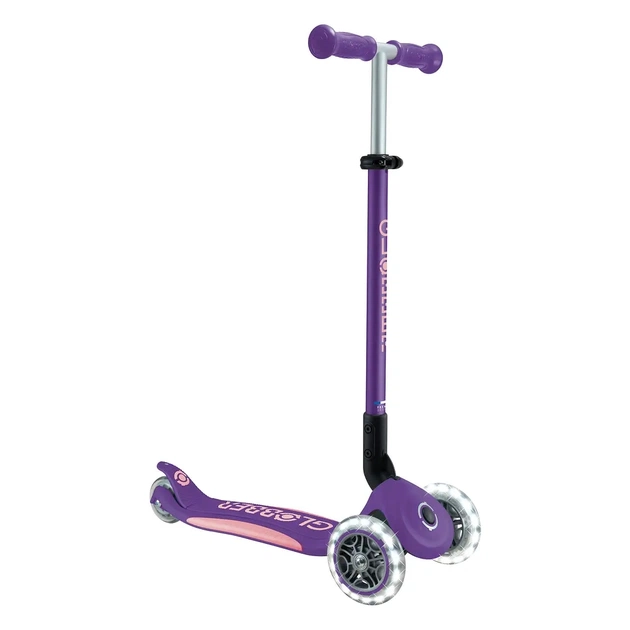 Самокат Globber серії Elite Lights фіолетово-рожевий Колеса з підсвічуванням (439-603-3) - изображение 3