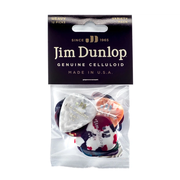Медиатор Jim Dunlop Celluloid Pick Heavy Variety Pack 12 шт. (PVP107) - изображение 1