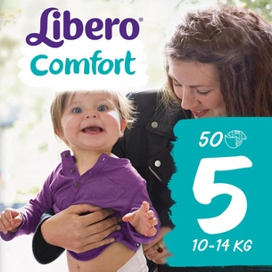 Підгузки Libero Comfort 5 (10-14 кг) 50 шт (7322540731385) зображення 1