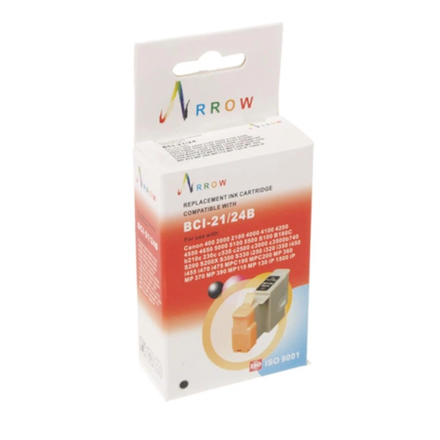 Картридж Arrow Canon BCI-21Bk/BCI-24Bk Black (BCI21/24B) - зображення 1