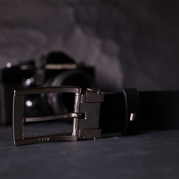 Ремінь Grande Pelle Брючний з натуральної шкіри Чорний (11675) - зображення 8