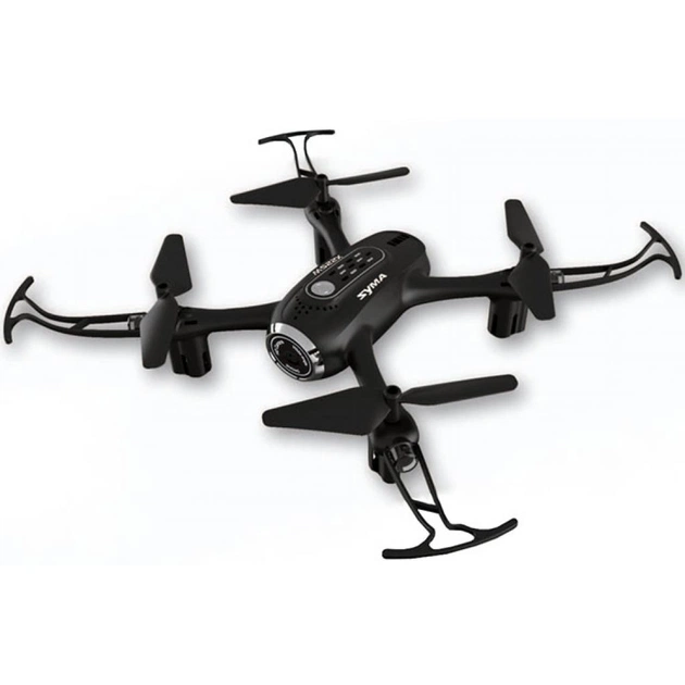 Радіокерована іграшка Syma Квадрокоптер 2.4 ГГц з FPV-камерою Black 14,4 см (X22SW_Black) - изображение 1