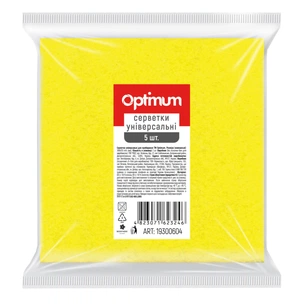Серветки для прибирання PRO service Optimum віскозні Жовті 5 шт. (4823071623246) изображение 1