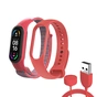 Ремінець до фітнес браслета Armorstandart комплект 3шт Xiaomi Mi Band 7/6/5 New Style Red (ARM77038) - уменьшенное изображение 1