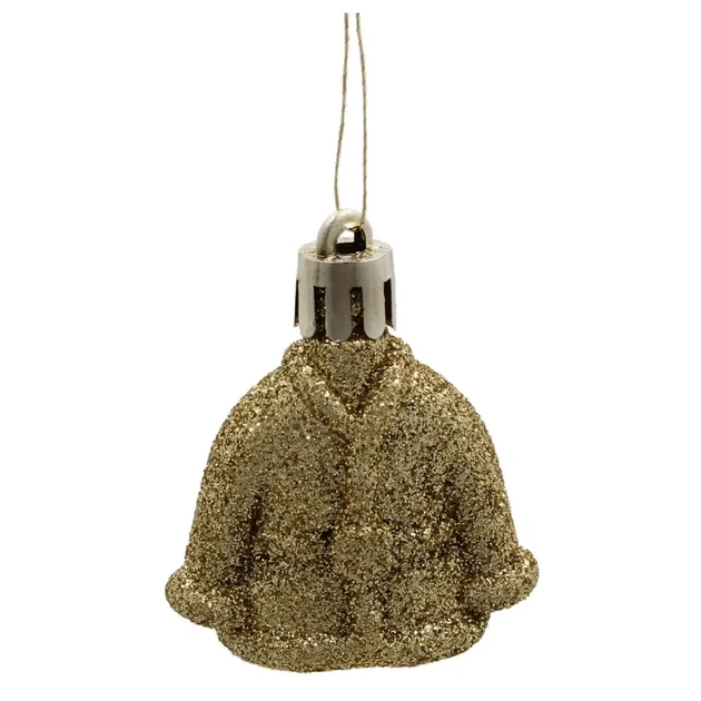 Ялинкова іграшка Chomik пластикові прикраси мікс, 24 шт, срібний, шампань (5900779897205) - picture 10