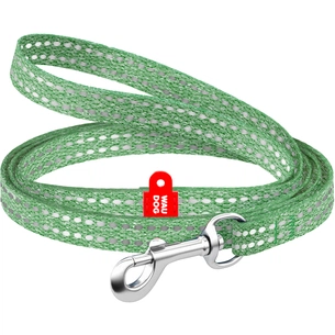 Повідець для котів WAUDOG Re-cotton світловідбивний XS 200х1 см зелений (164418) зображення 1