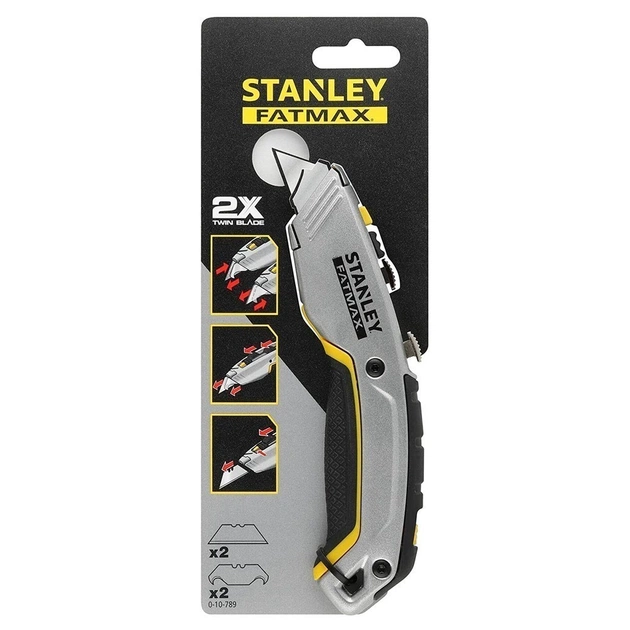 Ніж монтажний Stanley FatMax Xtreme з двома висувними лезами, L=180мм. (0-10-789) - picture 7