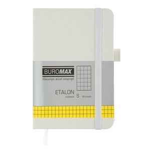 Книга записная Buromax ETALON 95 х 140 мм, 96 листов, клетка, белый (BM.296160-12) изображение 1