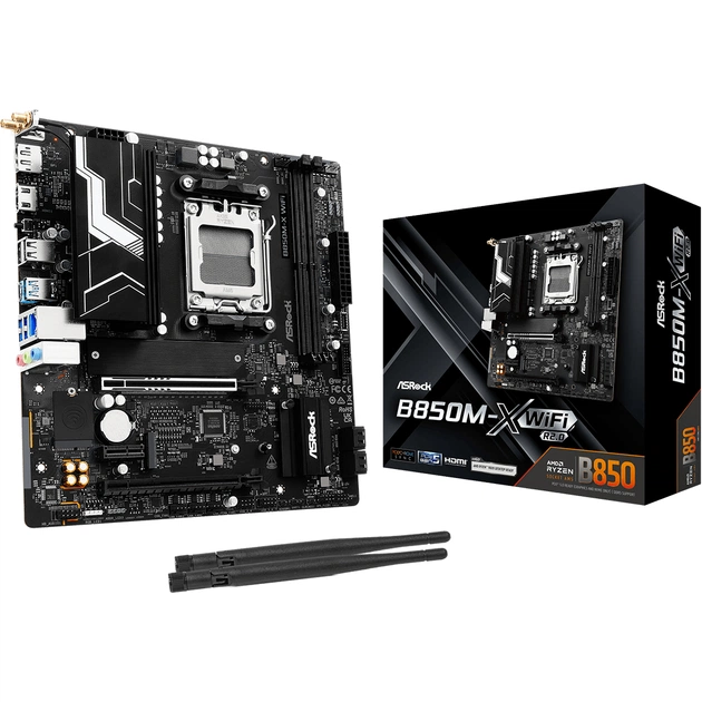 Материнська плата ASRock B850M-X WiFi R2.0 Socket AM5 - зображення 1