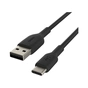 Дата кабель USB 2.0 AM to USB-C 1.0m PVC black Belkin (CAB001BT1MBK) - зменшене зображення 3