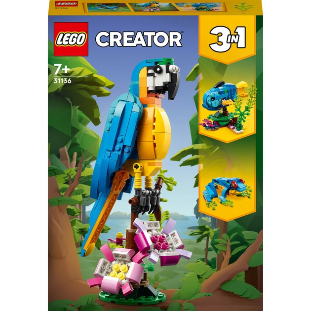 Конструктор LEGO Creator Екзотичний папуга 253 деталі (31136) - зображення 1