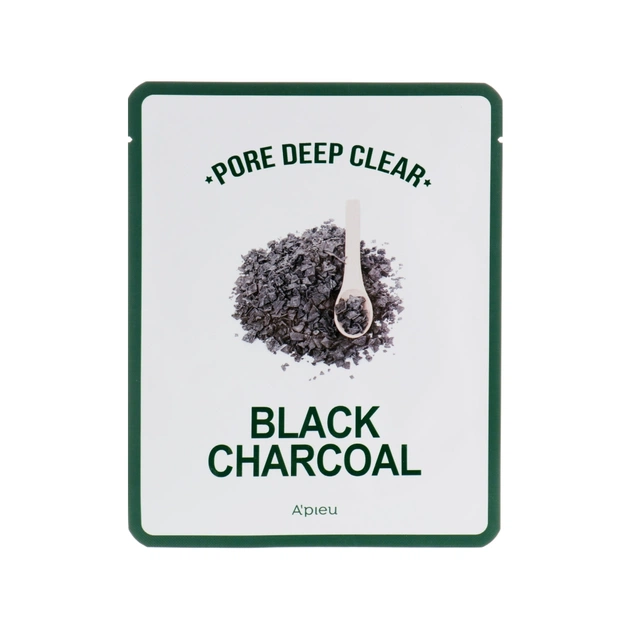 Маска для обличчя A'pieu Pore Deep Clear Black Charcoal 25 г (8806185776219) - изображение 1