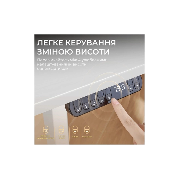 Комп'ютерний стіл Sihoo D03 White (D03-106/D03-107) - picture 7