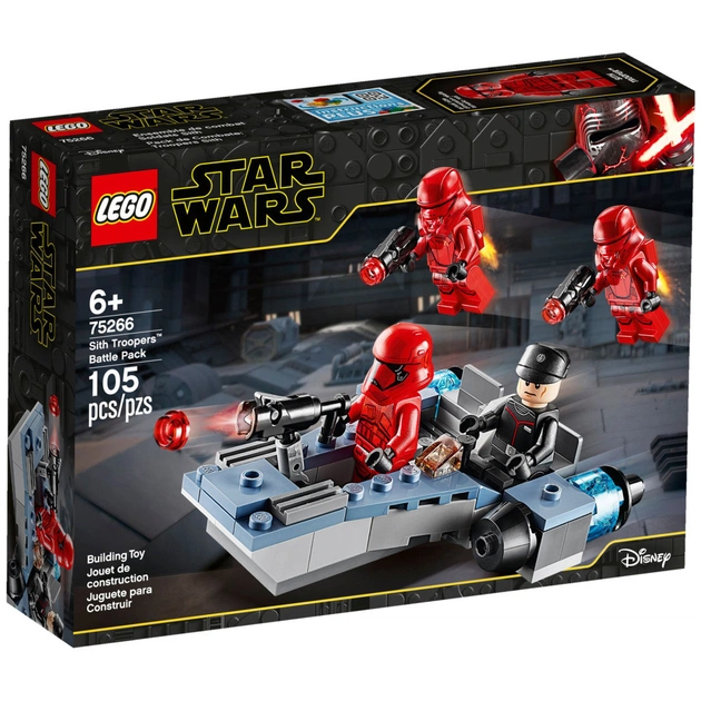 Конструктор LEGO Star Wars Бойовий загін ситхів-піхотинців 105 деталей (75266) (396642) - зображення 1