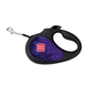 Повідець для собак WAUDOG R-leash "Більше космосу" світловідбивна стрічка XS до 12 кг 3 м чорний (8123-0126-01) - зменшене зображення 3