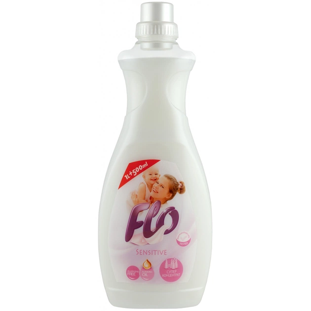 Кондиціонер для білизни Flo Sensitive концентрат 1.5 л (5900948232448) - зображення 1