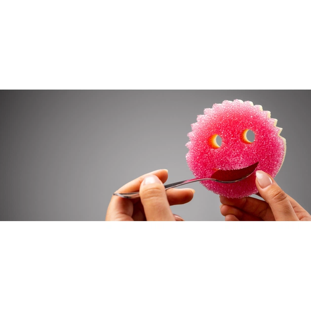 Губки кухонні Scrub Daddy Scrub Mommy Рожево-фіолетова 1 шт. (5060481022040/5060481023900) - picture 4