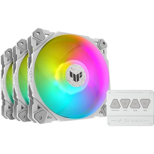 Кулер до корпусу Corsair TUF Gaming TF120 ARGB 3IN1 White (90DA0033-B09030) зображення 1